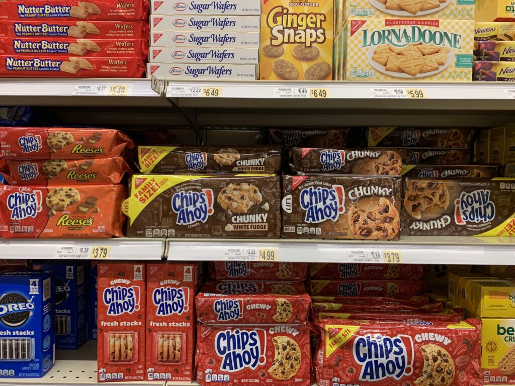 アメリカのクッキーチップスアホイ