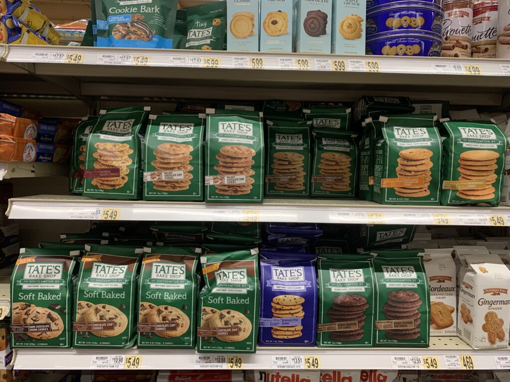 アメリカのクッキーTate's