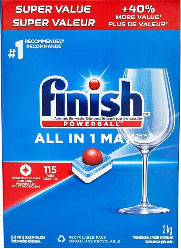 Finish - All in 1 MAX - Dishwasher Detergent