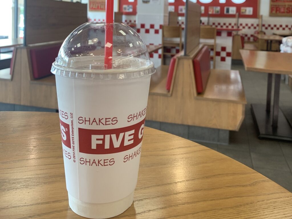 ファイブガイズのシェイク