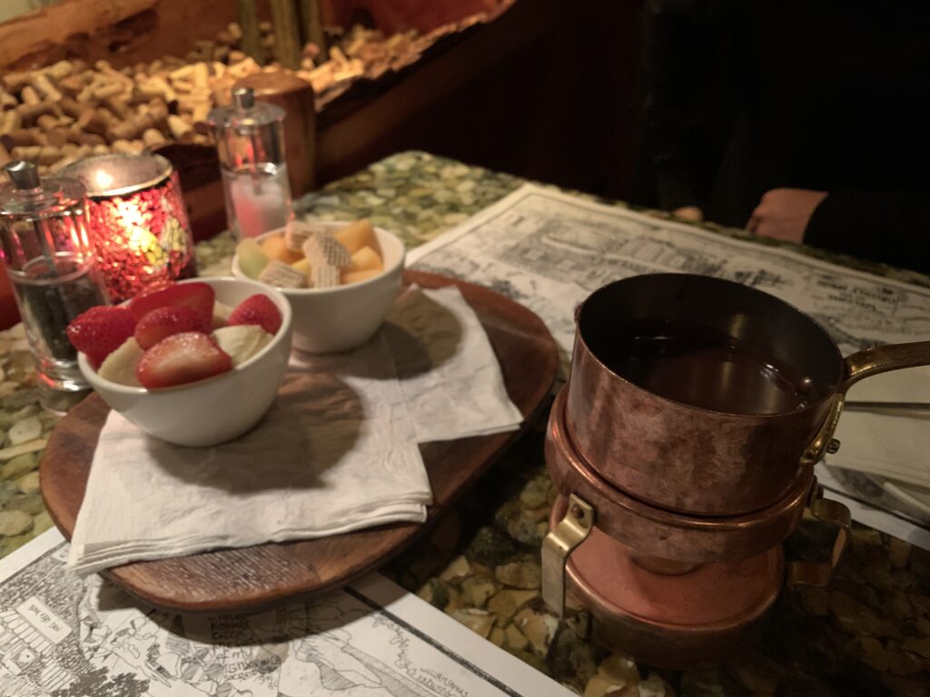Grizzly Houseのチョコレートフォンデュデザート