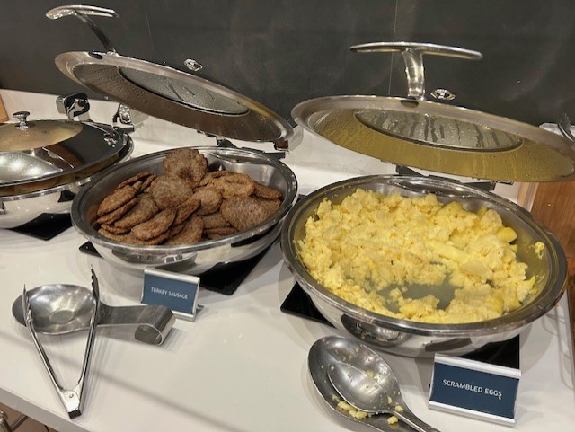 アメリカのマリオット系ホテルの無料朝食メニュー（写真付き）